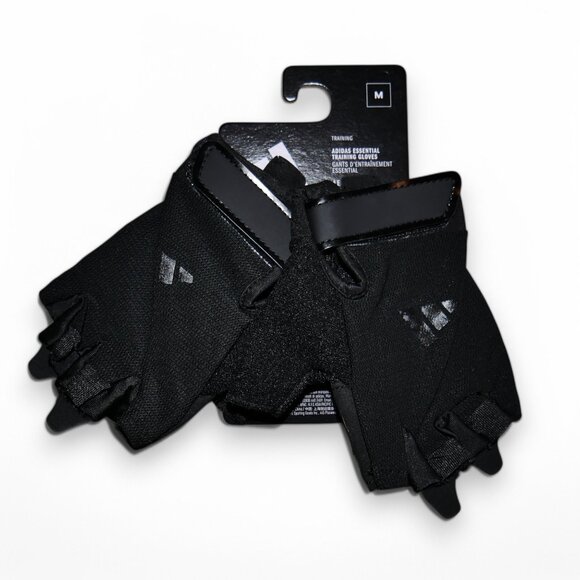 Adidas Size M Half Finger Weightlifting Gloves Gym Training AEROREADY NWT - Picture 7 of 14